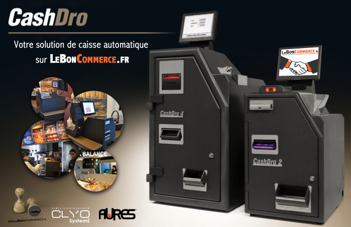 caisse sécurisée automatisée cashdro avec leboncommerce