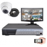 KIT VIDÉOSURVEILLANCE 1 DÔME CMOS 600 LIGNES LE BON COMMERCE