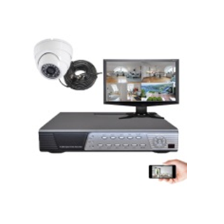 Kit vidéosurveillance 1 dôme CMOS 600 lignes Kit vidéosurveillance 1 dôme CMOS 600 lignes