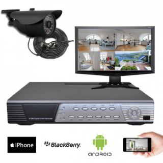 Kit vidéosurveillance 1 caméra CMOS 600 lignes Kit vidéosurveillance 1 caméra CMOS 600 lignes