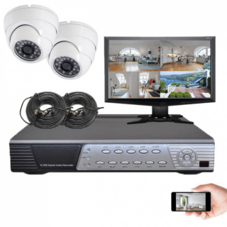 Kit vidéosurveillance Sony 2 dômes HD 700 lignes