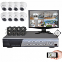 Kit vidéosurveillance Sony 8 dômes HD 700 lignes