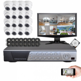 Kit vid&eacute;osurveillance Sony 16 d&ocirc;mes HD 700 lignes