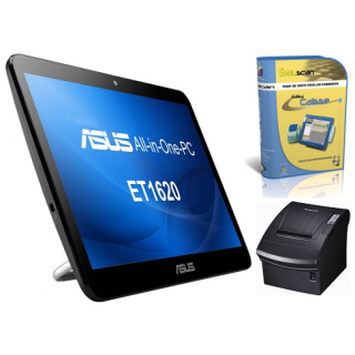 Pack caisse tactile économique commerce Asus 1620