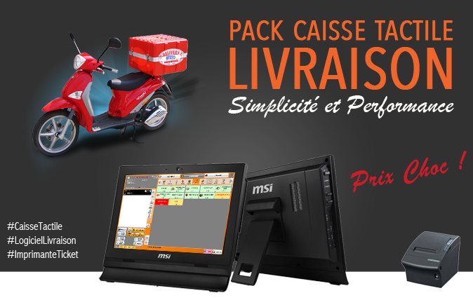 Pack Caisse Enregistreuse Tactile Livraison Pizzeria Pas Cher - Pizza
