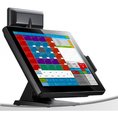 Caisse Enregistreuse Tactile Double écran 15,6" + 13,3" - PC Windows Pour Commerce, Restaurant, Supermarché - Processeur Quad-core, 4Go RAM, SSD 64Go - Gestion Stocks Et Prix